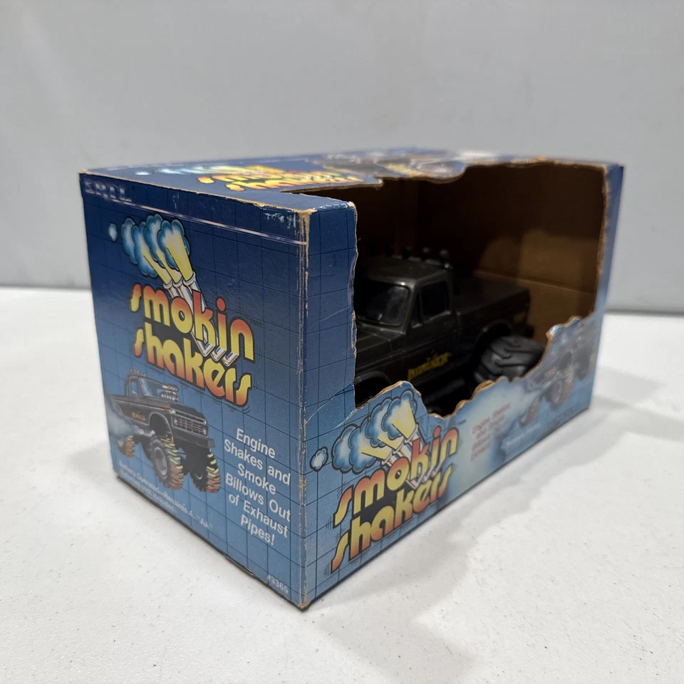 Ertl Intimidator Smokin Shakers 福特怪物卡车玩具 1985 年未测试带盒 — 第 3/4 张图片
