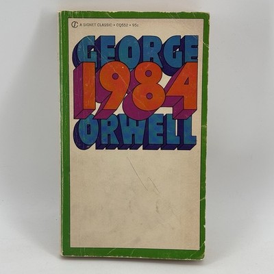 1984 by George Orwell Nineteen Eighty-Four Signet Classic Book  1961 Edition
