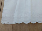 Vintage 100% white cotton pillowcases, scalloped edge, small — photo 3