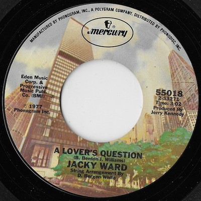 A Lover's Question / She Belongs To Me / Jacky Ward VG+