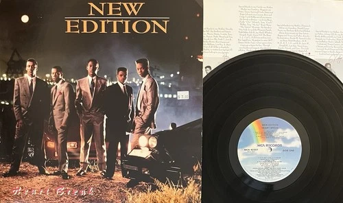 RARE Promo/FULLY TESTED! New Edition – Heart Break (1988 US LP) VG, READ