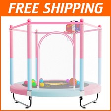 Indoor  Outdoor 5ft Trampoline for Boys  Girls - Ages 3-8
