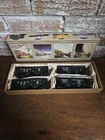 HO Walthers 2 Bay Coal Hopper Lackawanna Train Cars Mixed Set Of 4