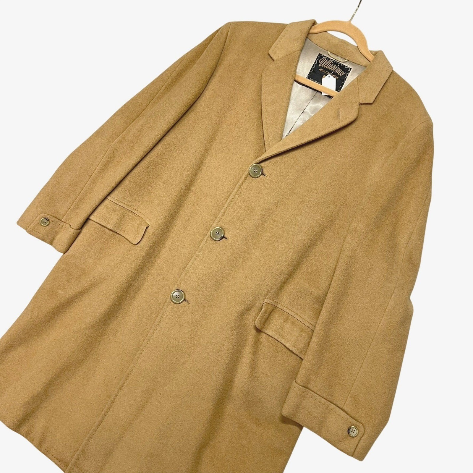 Mens L Camel Tan Retro Academia