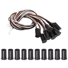 10 Pack Magnetic Reed Switch NO NC Ring Alarm Contact Sensor Switch Brown