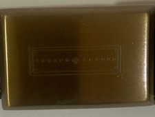 JOSEPH ABBOUD GOLD TONE BUCKLE BROWN CROC.ITALIAN LEATHER  MEN'S BELT SZ. 34