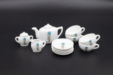 Vintage Holly Hobbit 'Sharing Is Caring' Miniature Ceramic Tea Set Dollhouse
