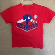 Phillies Youth T-Shirt Size L 7/6X Team Athletics