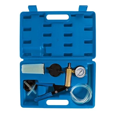 Vacuum Tester & Brake Bleeding Kit with Storage Case - 16PC Silverline 734801 - Image 1 of 4