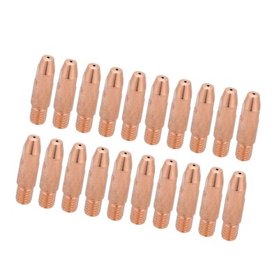 20Pcs Copper Contact Tip M6 For Binzel 24KD MIG/MAG Welding Torch (1.0mm)