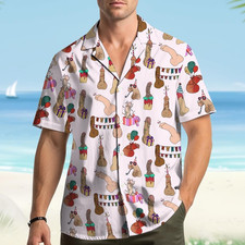 Funny Party Hawaiian Shirt Men Women Playful Celebration Pattern Aloha Shirt Sum