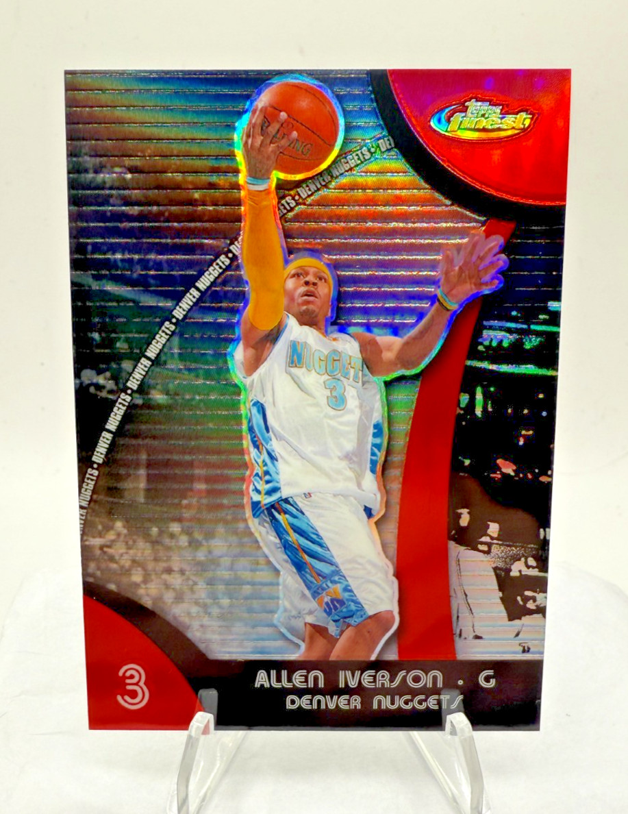 2007-08 Topps Finest Allen Iverson REFRACTOR #23  SIXERS/NUGGETS HOF