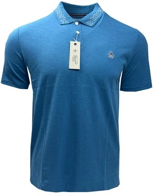 Original Penguin Golf Poloshirt mit Kontrastkragen meliert - UVP 60€