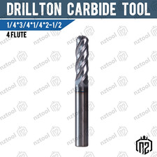 1/4 4 Flute 2-1/2 Overall Length Ball Nose So...