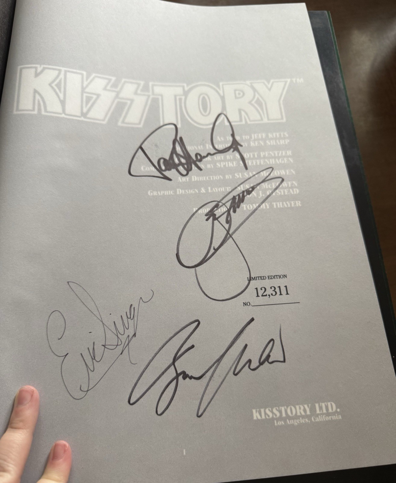 Kisstory by Kisstory Ltd. Staff (1995, Hardcover) Autographed Limited Edition