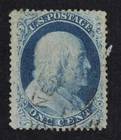 CKStamps: US Stamps Collection Scott#24 1c Franklin Used