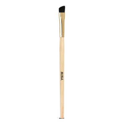 MINA Ibrow Bamboo Handle Professional Angled Eyebrow Brush (Pack of 1) | Eye Mak