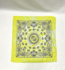 Vintage gelber Bandana Schal - 20 Zoll Quadrat