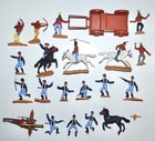 Timpo Swoppet Western Cavalry & Indian Playset Plastic Figures & Accessories — photo 2