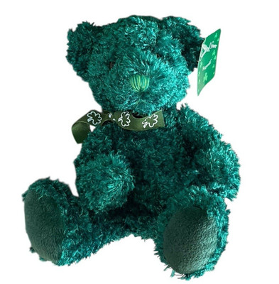 Russ Berrie Fitzgerald Bear Shades of Green Shamrock Plush 8