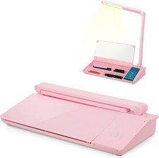 16'' x 7'' Desktop Whiteboard with Fast Charger Station Dry Erase Board LED Lamp