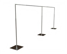 Backdrop Stand Kit Adjustable Heavy Duty Portable 10FT X 20FT Pipe and Drape ...