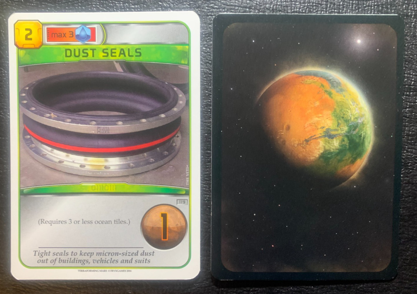 Terraforming Mars    DUST SEALS CARD     Stronghold Games    2016