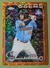 Dario Laverde 2024 Topps Pro Debut Chrome #PDC-38 Orange Mini-Diamond #09/25