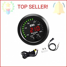 ZHSYMX Universal 52mm Water Temperature Gauge with Alarm and 1/8 Npt Sensor Car