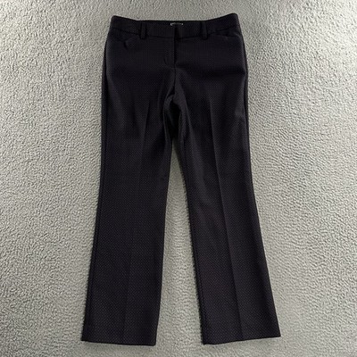 Express Womens Pants Blue Red Multicolor Size 6 Editor Career Polyester Blend