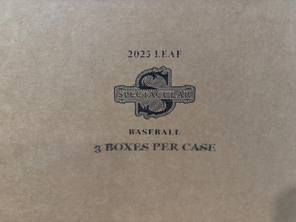 2025 Leaf Spectacular Baseball Factory Sealed Sealed 3 Box Hobby Case