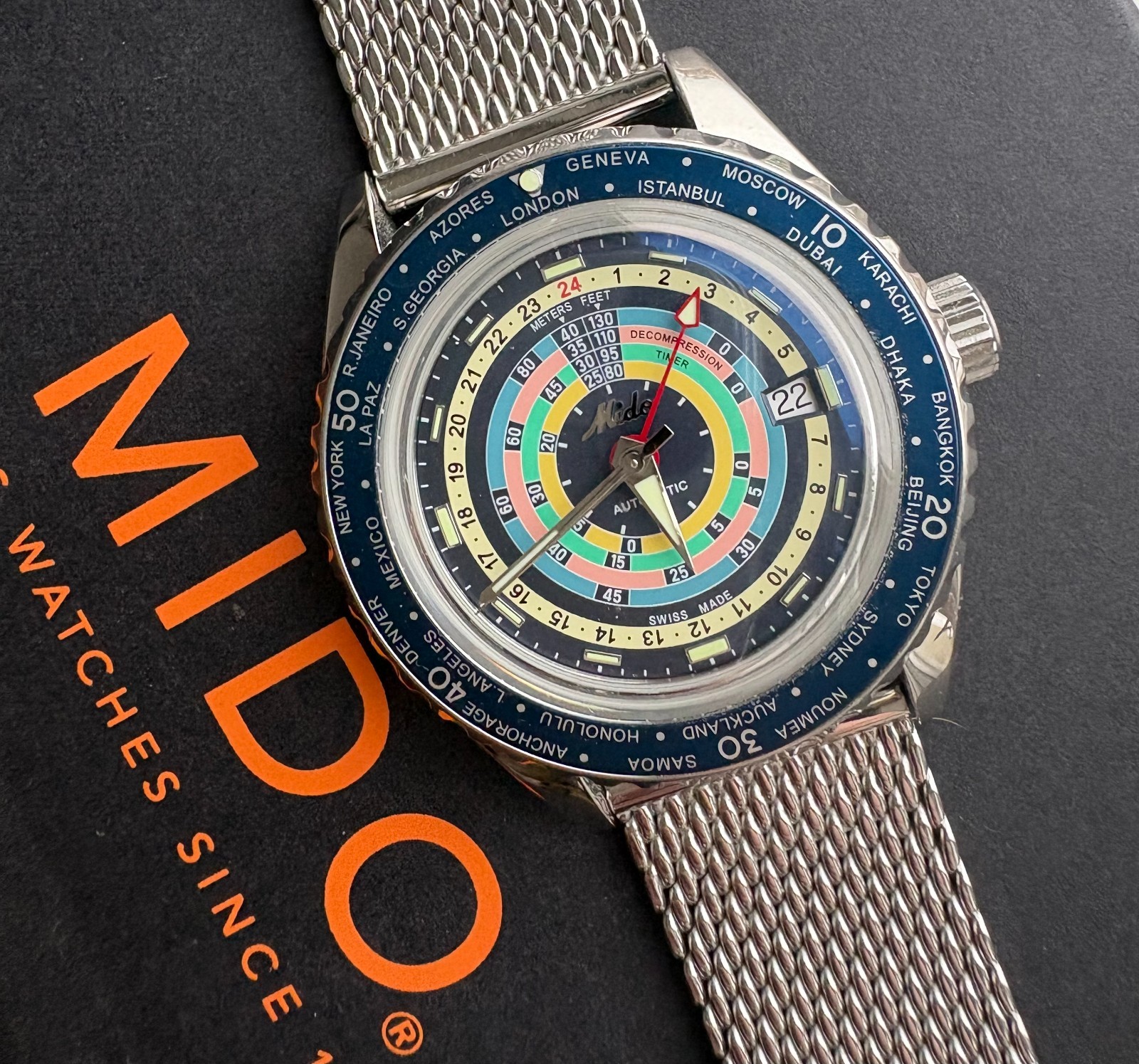 Mido Ocean Star Decompression World Timer - image 1