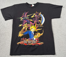 Vintage 1996 Yu Gi Oh Shirt Youth Medium Kazuki Takahashi Dark Magician Yugi