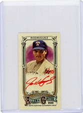 2025 Topps Allen and Ginter Mini Framed Red Ink Autograph #MA-IR Ivan Rodriguez