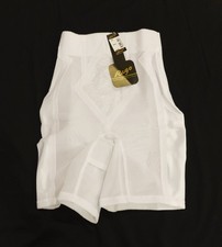 Rago Women's High-Waist Extra Firm Leg Shaper AC2 White Small Size 26 NWT