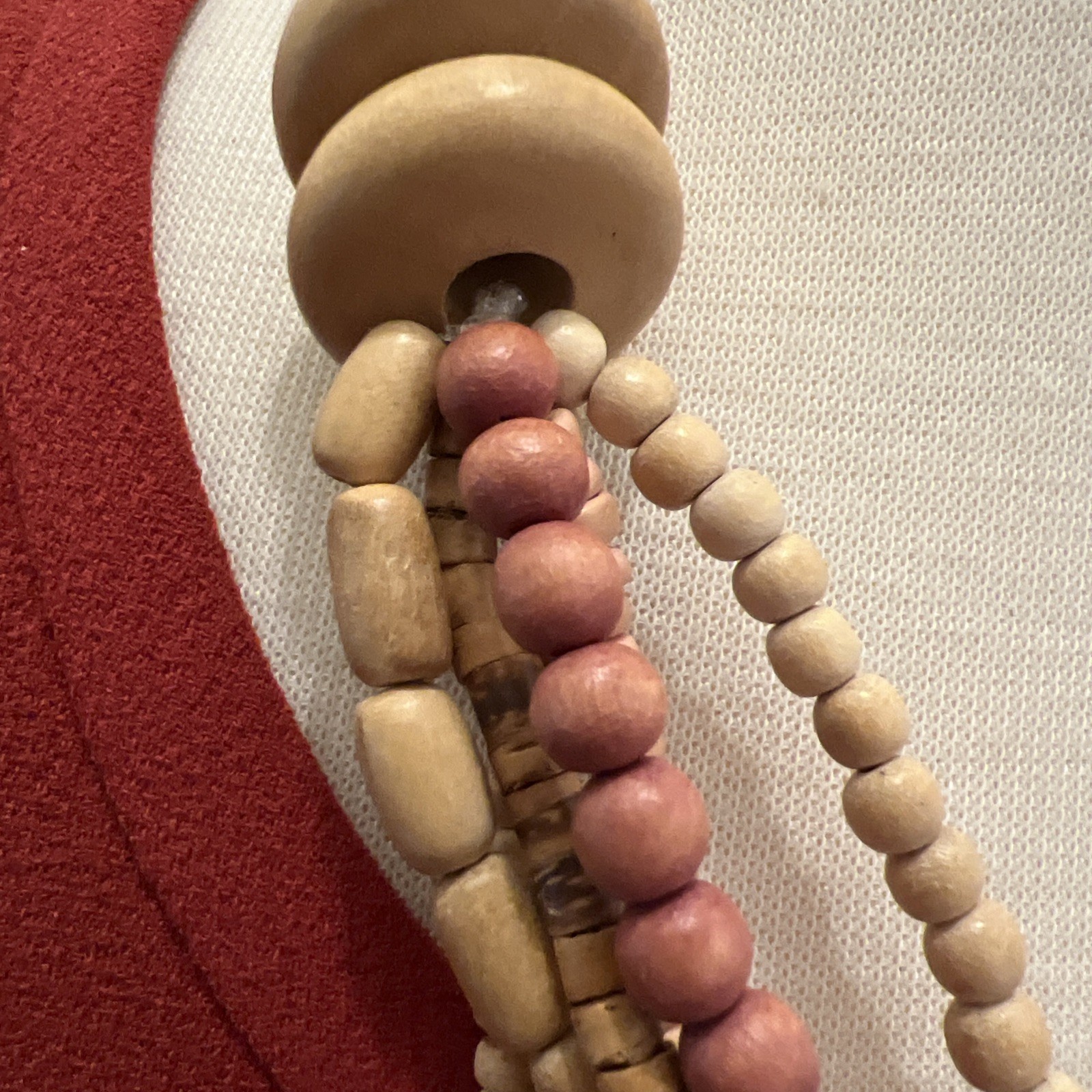 Beautiful Handmade Multi Strand Boho Shell Wood B… - image 5