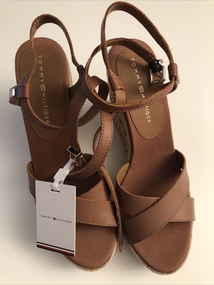 Tommy Hilfiger Wedges Gr. 42 braun beige Wedges  11cm UVP 99,90   NEU!