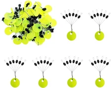 Fishing Bobber Stoppers Line Stops: 300pcs Sinker Float Stops Medium, Black 