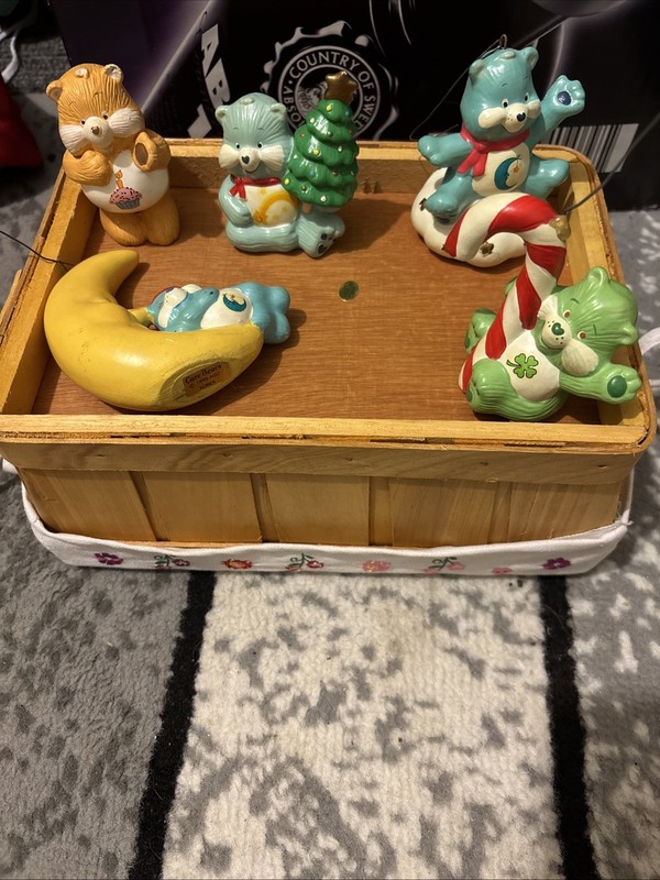 lot of vintage care bear ornaments Lot Of 5