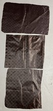 Louis Vuitton 3 Pezzi Scarti di Tessuto Marrone Ricambio Fodera Materiale