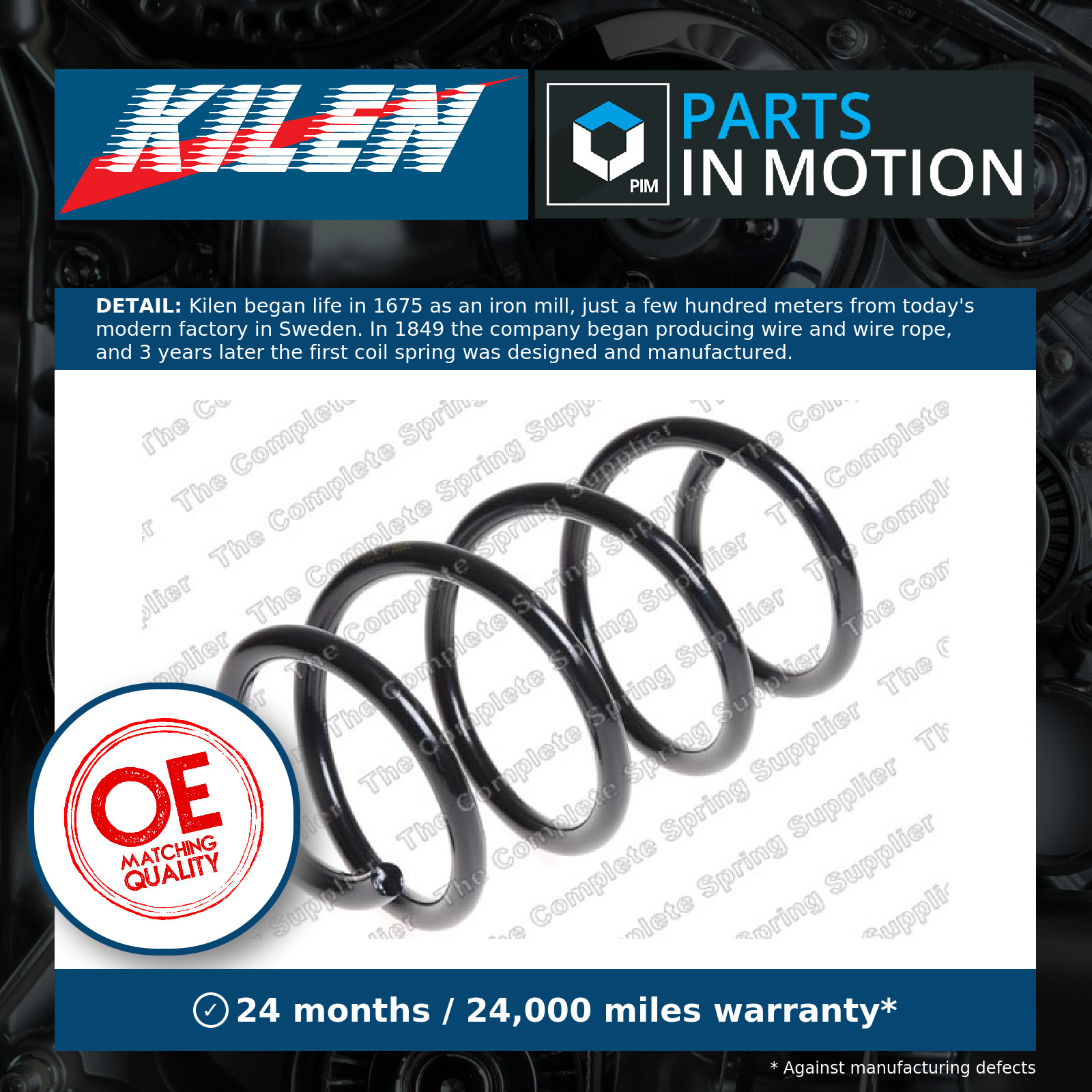 22756122 Front Coil Spring Single Suspension Replacement Spare Part By Sachs - Image 7