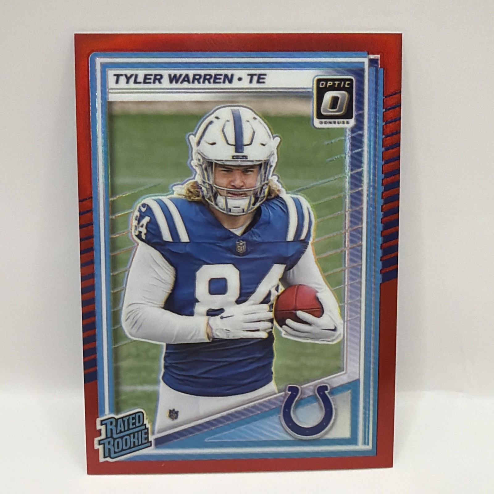 2025 Panini Optic Rated Rookie True Red Tyler Warren /149 #234