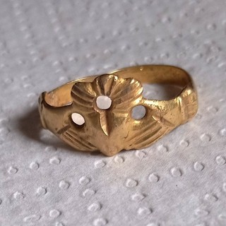 Rare Bague De Mariage Médiévale En Or Jaune Poids 5gr 1