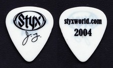 Styx James Young Signature White Guitar Pick - 2004 Tour