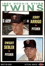 1964 Topps #516 Jerry Arrigo / Dwight Siebler Twins RCs RC 7 - NM