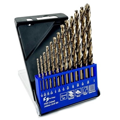 Cobalt Drill Bit Set, M35 High Speed Steel Drill Bits for Stainless Steel, Cast