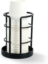 Metal Bathroom Cup Dispenser, Sturdy Storage Holder for 3 Oz, 4 Oz Small Disposa