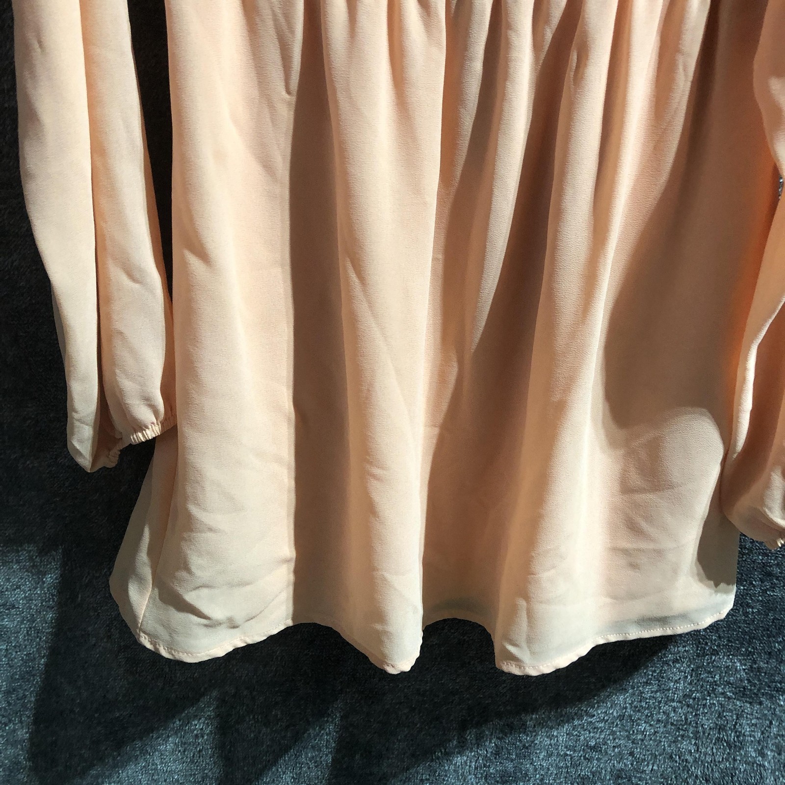 Tobi Shirt Womens Small Pink Off Shoulder Cold Shoulder Tunic Top Long Sleeve