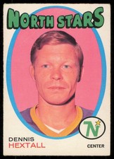 1971-72 O-PEE-CHEE DENNIS HEXTALL MINNESOTA NORTH STARS #244 VG - WRINKLES