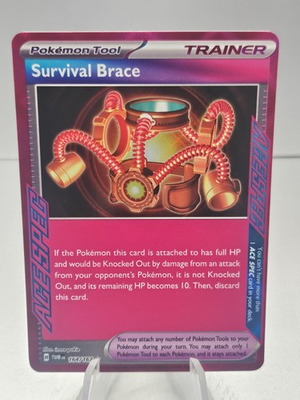 #ad Pokemon Survival Brace 164 167 Twilight Masquerade ACE SPEC Ultra Rare Holo $1.40